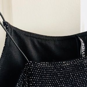 🚨SOLD🚨H&M Black Glitter Spaghetti Strap Bodycon